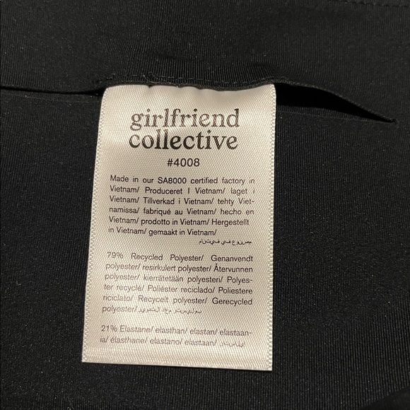 Girlfriend Collective Black Compression High-Rise 7/8 Leggings XXL NWT - Picture 7 of 9
